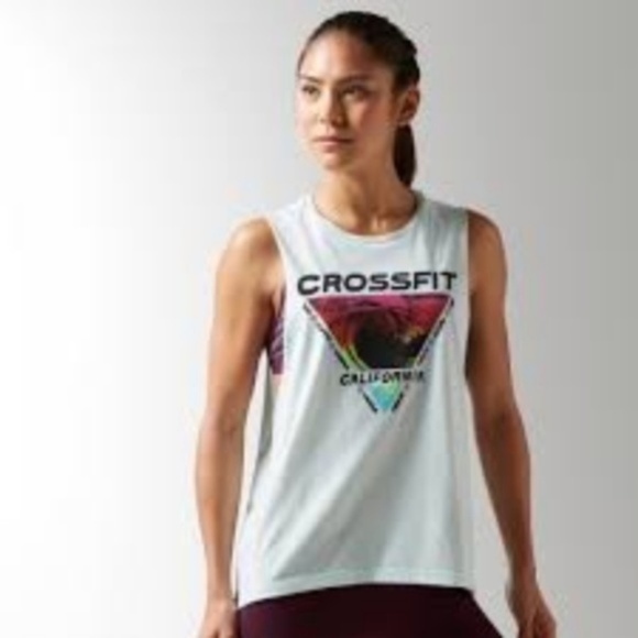 reebok crossfit retro cali muscle tanks